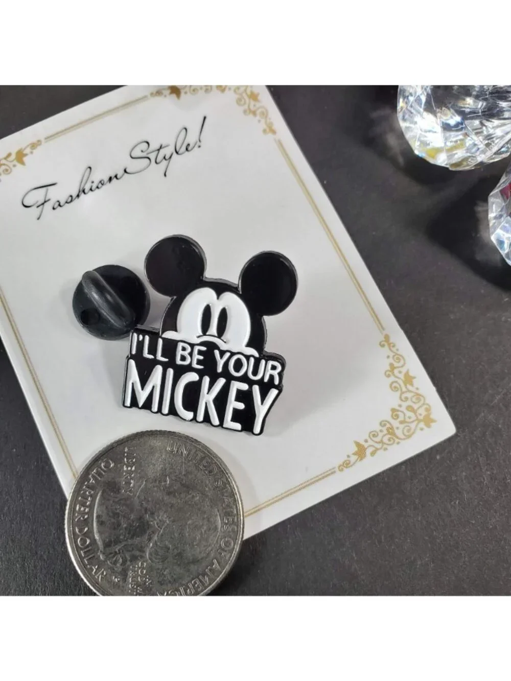 Mickey Mouse Lapel Pin Be Your Brooch Badge Accessories Jewelry Gift Pin
